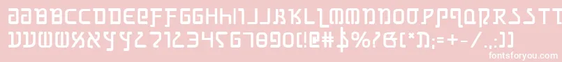 GrimlordBold-Schriftart – Weiße Schriften auf rosa Hintergrund