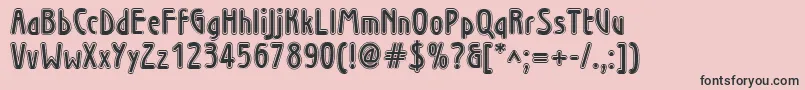 Wninl Font – Black Fonts on Pink Background