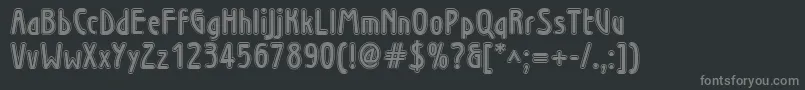 More about Wninl Font Wninl Font – Gray Fonts on Black Background