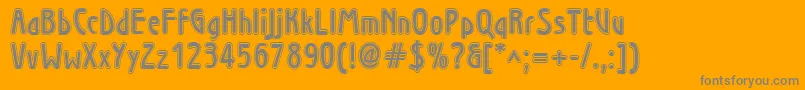 Wninl Font – Gray Fonts on Orange Background