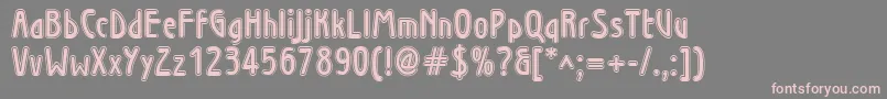 Wninl Font – Pink Fonts on Gray Background