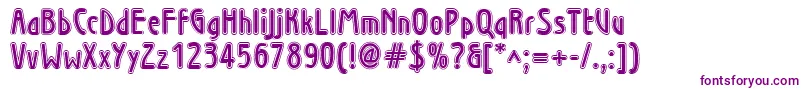 Wninl Font – Purple Fonts on White Background