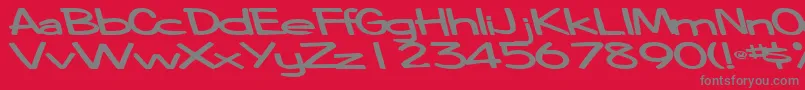 CoinageofmindBold Font – Gray Fonts on Red Background