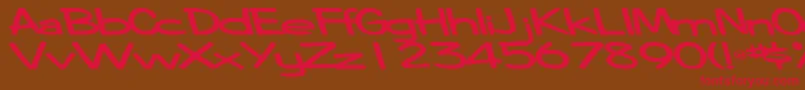 CoinageofmindBold Font – Red Fonts on Brown Background