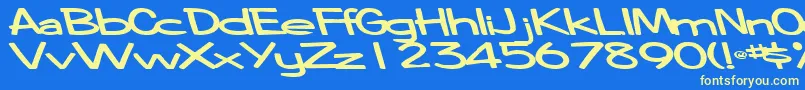 CoinageofmindBold Font – Yellow Fonts on Blue Background