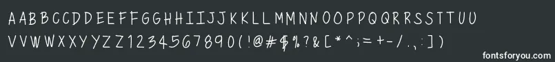 Шрифт Mixminicaps – белые шрифты
