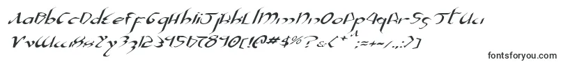 XaphanIiExpandedItalic-fontti – Alkavat X:lla olevat fontit