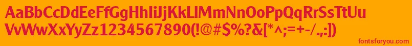 Clearlygothic ffy Font – Red Fonts on Orange Background