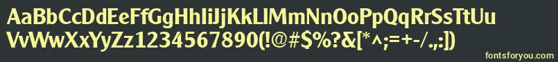 Clearlygothic ffyフォントについての詳細 フォントClearlygothic ffy – 黒い背景に黄色の文字