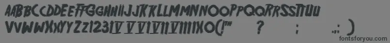 Friday13BonusNfi-Schriftart – Schwarze Schriften auf grauem Hintergrund