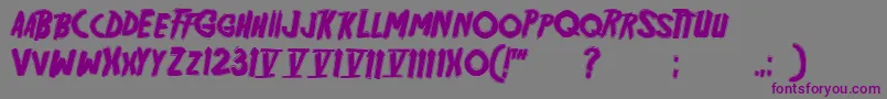 Friday13BonusNfi Font – Purple Fonts on Gray Background