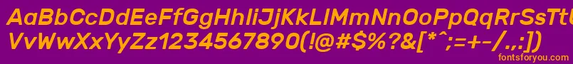 fuente RubikMediumitalic – Fuentes Naranjas Sobre Fondo Morado