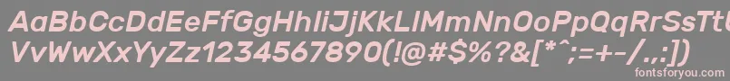 fuente RubikMediumitalic – Fuentes Rosadas Sobre Fondo Gris