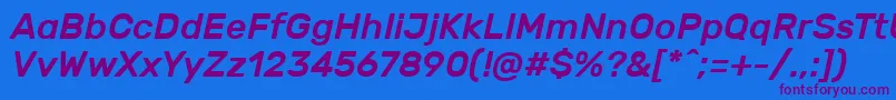 fuente RubikMediumitalic – Fuentes Moradas Sobre Fondo Azul