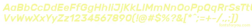 Police RubikMediumitalic – polices jaunes