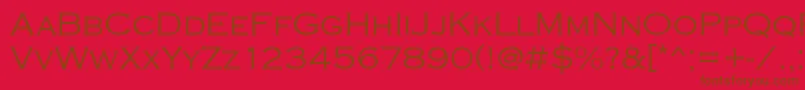 Copperplatetlig Font – Brown Fonts on Red Background