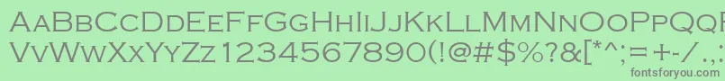 Copperplatetlig Font – Gray Fonts on Green Background