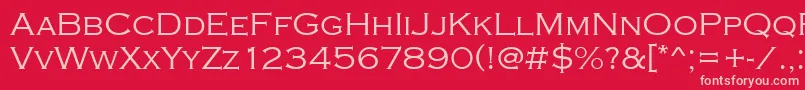 Copperplatetlig Font – Pink Fonts on Red Background