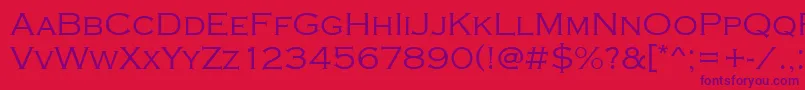 Copperplatetlig Font – Purple Fonts on Red Background