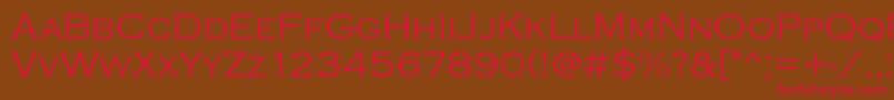 Copperplatetlig Font – Red Fonts on Brown Background
