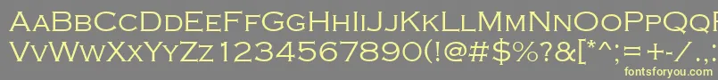 Copperplatetlig Font – Yellow Fonts on Gray Background