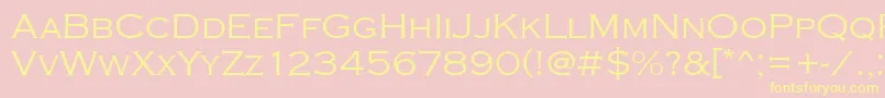 Copperplatetlig Font – Yellow Fonts on Pink Background