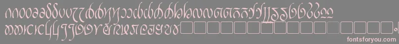 Rellanic Font – Pink Fonts on Gray Background