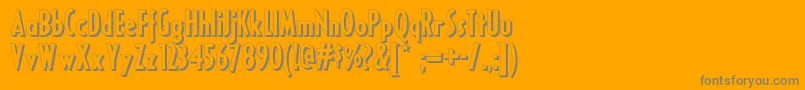 Шрифт Ricksamericannf – серые шрифты на оранжевом фоне