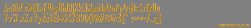 Weitere Informationen zur Ricksamericannf-Schriftart Ricksamericannf-Schriftart – Orangefarbene Schriften auf grauem Hintergrund