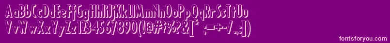 More about Ricksamericannf Font Ricksamericannf Font – Pink Fonts on Purple Background