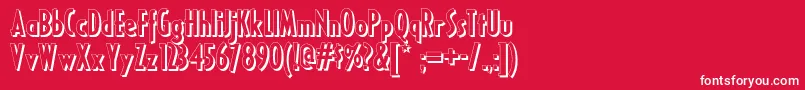 Ricksamericannf Font – White Fonts on Red Background