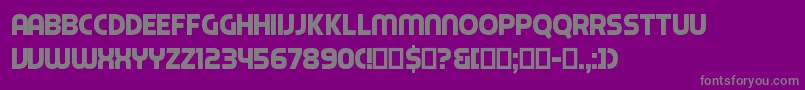Piximisa Font – Gray Fonts on Purple Background