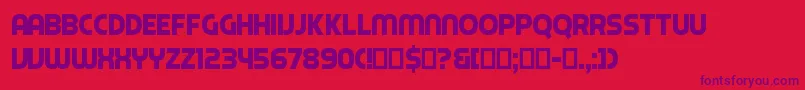 Piximisa Font – Purple Fonts on Red Background