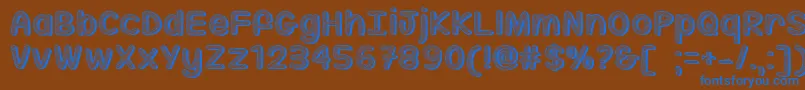 SippinOnSunshineTtf Font – Blue Fonts on Brown Background