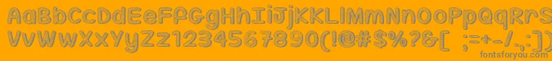 SippinOnSunshineTtf Font – Gray Fonts on Orange Background