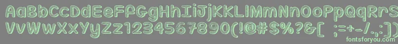 SippinOnSunshineTtf Font – Green Fonts on Gray Background