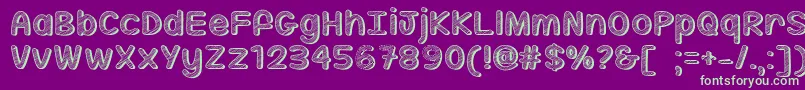SippinOnSunshineTtf Font – Green Fonts on Purple Background