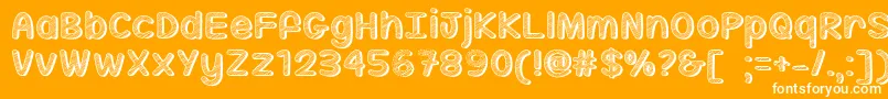 SippinOnSunshineTtf Font – White Fonts on Orange Background
