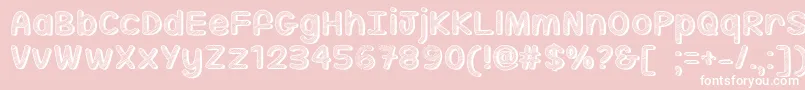 SippinOnSunshineTtf Font – White Fonts on Pink Background