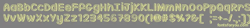 SippinOnSunshineTtf Font – Yellow Fonts on Gray Background
