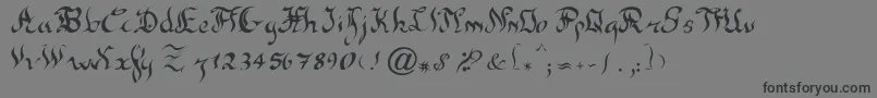 NewGothic Font – Black Fonts on Gray Background