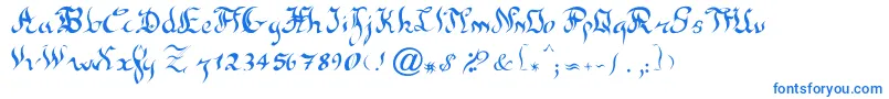 NewGothic Font – Blue Fonts on White Background