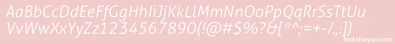 AllerStdLtit Font – White Fonts on Pink Background