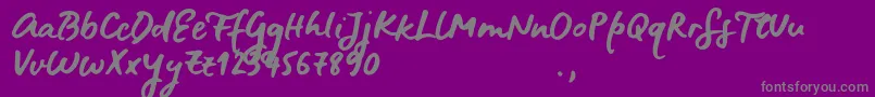 En savoir plus sur la police BluefiresSample Police BluefiresSample – polices grises sur fond violet