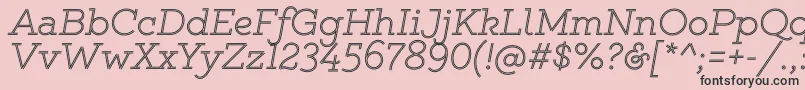 Gistlight Font – Black Fonts on Pink Background