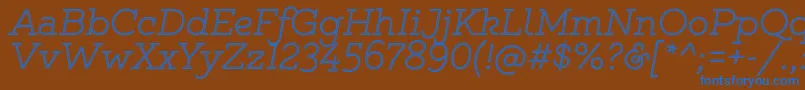 Gistlight Font – Blue Fonts on Brown Background