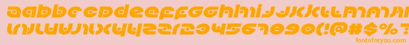 Kovacsspotexpandital Font – Orange Fonts on Pink Background