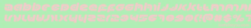 Kovacsspotexpandital Font – Pink Fonts on Green Background