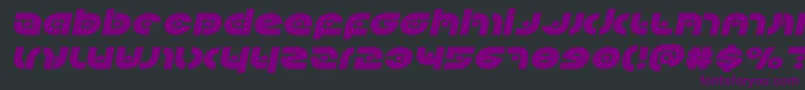 Kovacsspotexpandital Font – Purple Fonts on Black Background