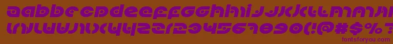 Kovacsspotexpandital Font – Purple Fonts on Brown Background